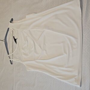 WHBM cream blouse, M